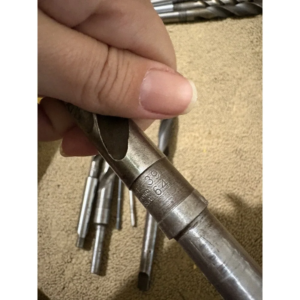 Lot Of 6 MORSE USA TWIST DRILL BIT MORSE TAPER 17/32‎ 47/64 18mm See Pictures